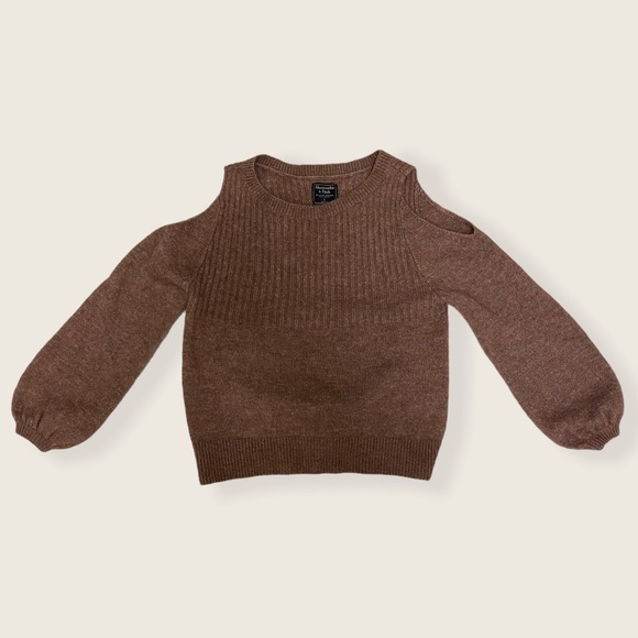Abercrombie & Fitch Sweaters - Abercrombie & Fitch Mauve Open Shoulder Sweater